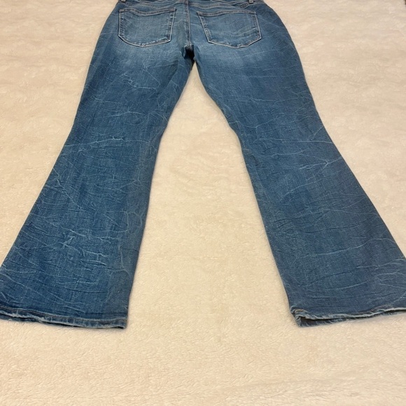 Loft 8 (29) Boot Cut Women’s Jeans Mid Rise Stretch 2023 Whiskering Veining - Picture 8 of 12
